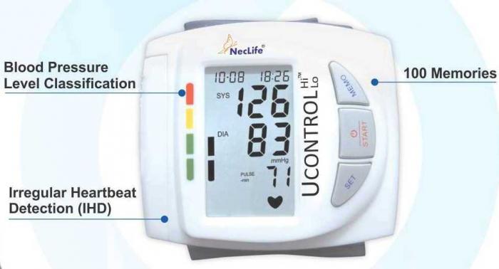 Neclife PorWrist Blood Pressure Monitor / BP Monitor