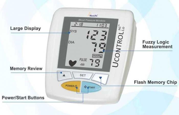 Neclife Upper Arm Blood Pressure Monitor / BP Monitor