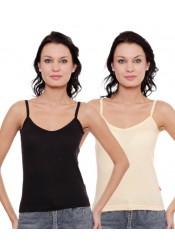 Rich Cotton Camisole Pack Of 2