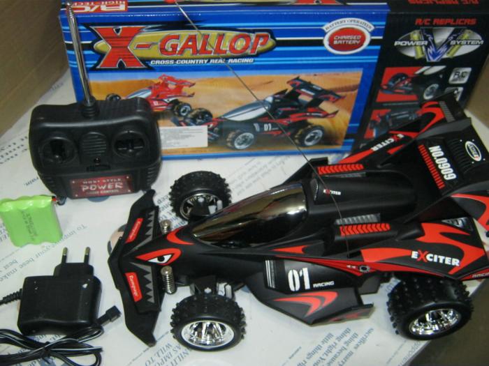 X GALLOP REAL RACING CAR -RECHARGABLE R/C CAR-REAR SUSPENSION-WITH COIL SPRING