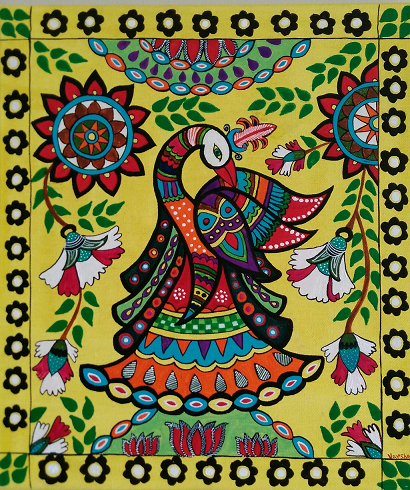 Peacock -Madhubani