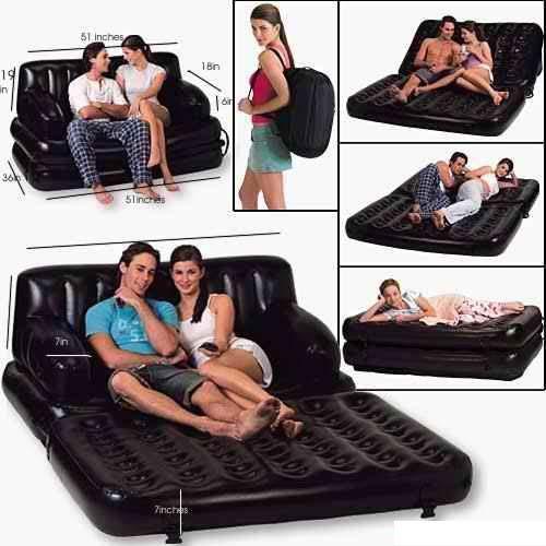 AIR LOUNGE SOFA CUM BED LOVE SEAT-BABY NAP BED RECLINER TRAVEL GIFT  