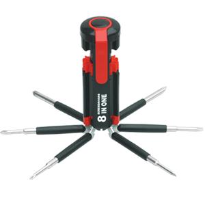 8-IN-1 COMPACT SCREWDRIVERS TOOLKIT WITH 6-LED FLASHLIGHT (3*AAA) 