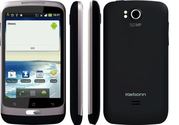 New Karbonn A7 Android2.3.6 Dual Sim GSM+GSM 3G,WiFi,GPS,Front Camera