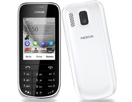 Nokia Asha 202 Silver White Dual Sim With Alphanumeric Keypad & GPRS and EDGE
