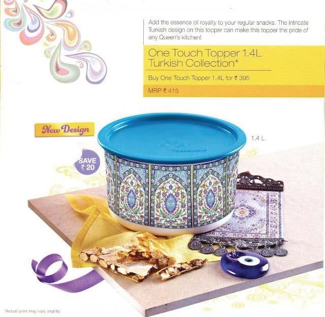 Tupperware One Touch Topper Turkish Collection