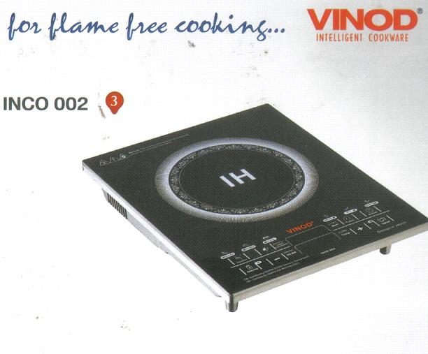 Vinod Induction Cook Top (INCO 002) with Cookware Set