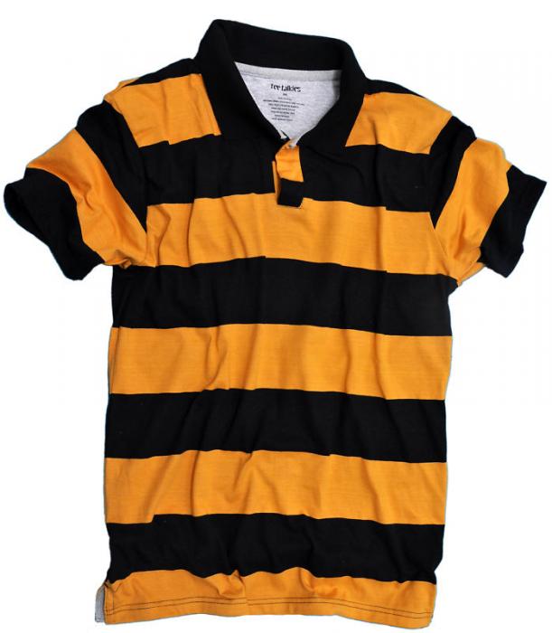 Tee Talkies T-Shirt Authentic Polos - Black and Orange